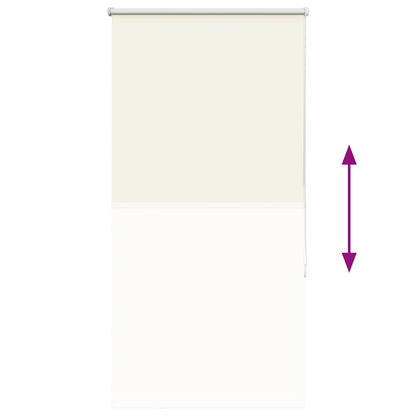 Roller Blind Blackout Off White 85x150 cm Fabric Width 80.7 cm Polyester