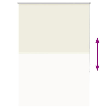 Roller Blind Blackout Off White 95x150 cm Fabric Width 90.7 cm Polyester