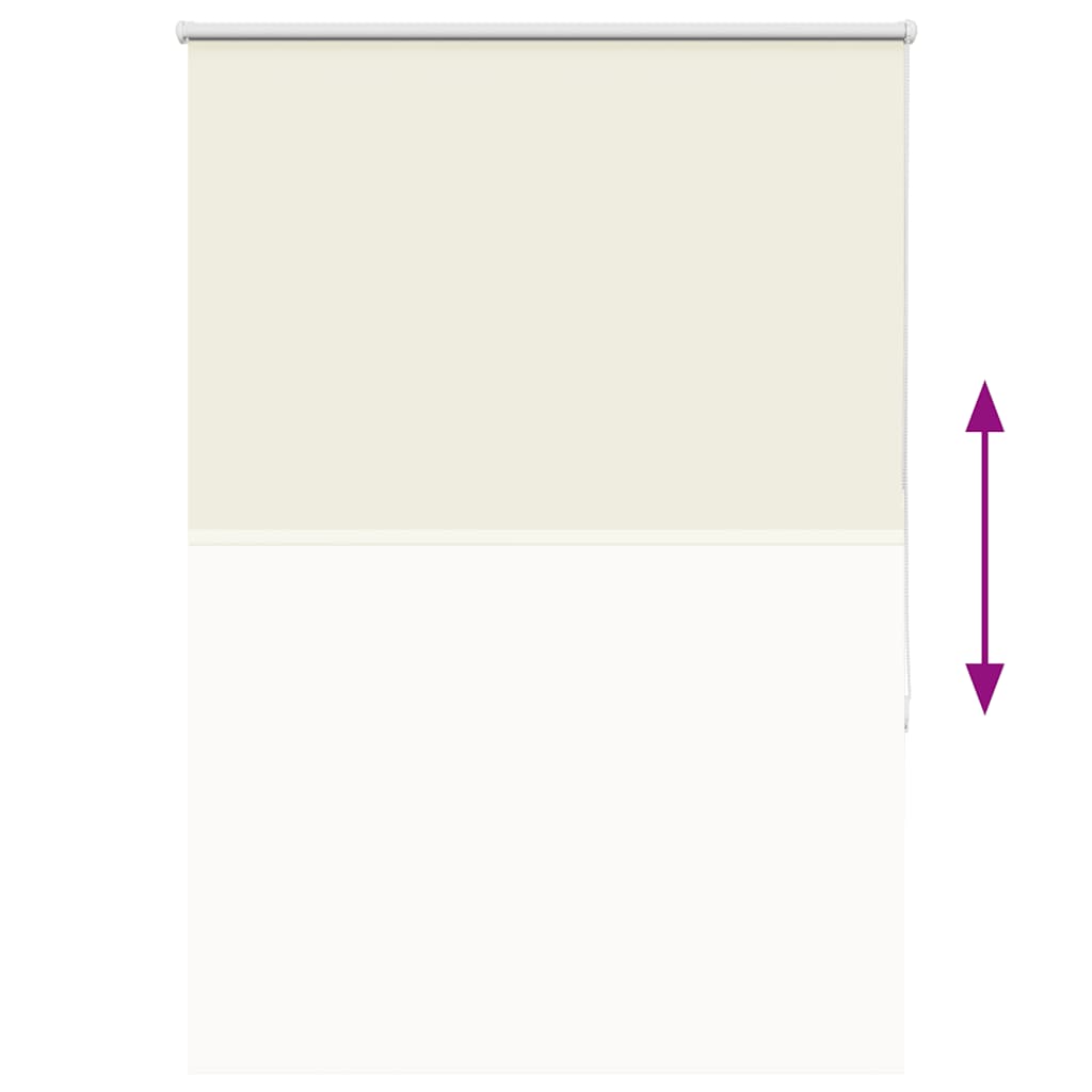 Roller Blind Blackout Off White 100x150 cm Fabric Width 95.7 cm Polyester