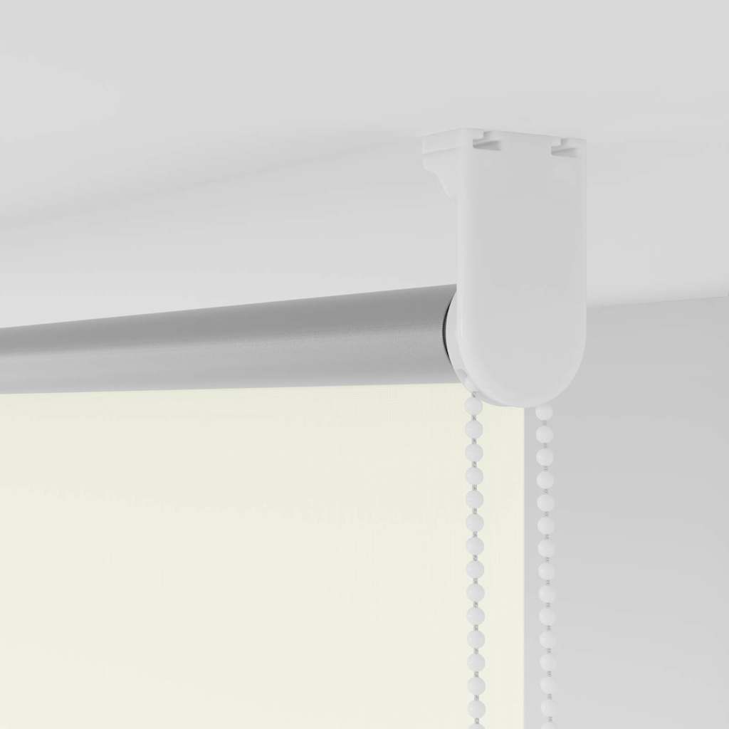 Roller Blind Blackout Off White 125x150cm Fabric Width 121.6cm