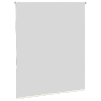 Roller Blind Blackout Off White 130x150 cm Fabric Width 126.6 cm Polyester