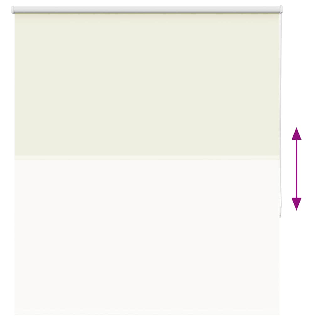 Roller Blind Blackout Off White 130x150 cm Fabric Width 126.6 cm Polyester