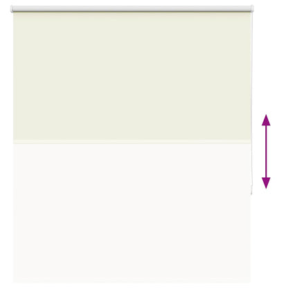 Roller Blind Blackout Off White 130x150 cm Fabric Width 126.6 cm Polyester