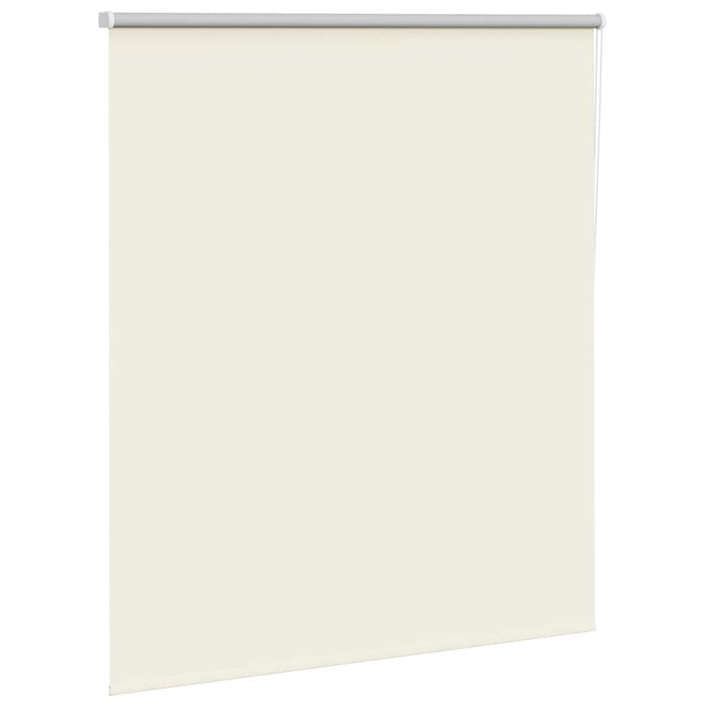 Roller Blind Blackout Off White 140x150 cm Fabric Width 136.6 cm Polyester
