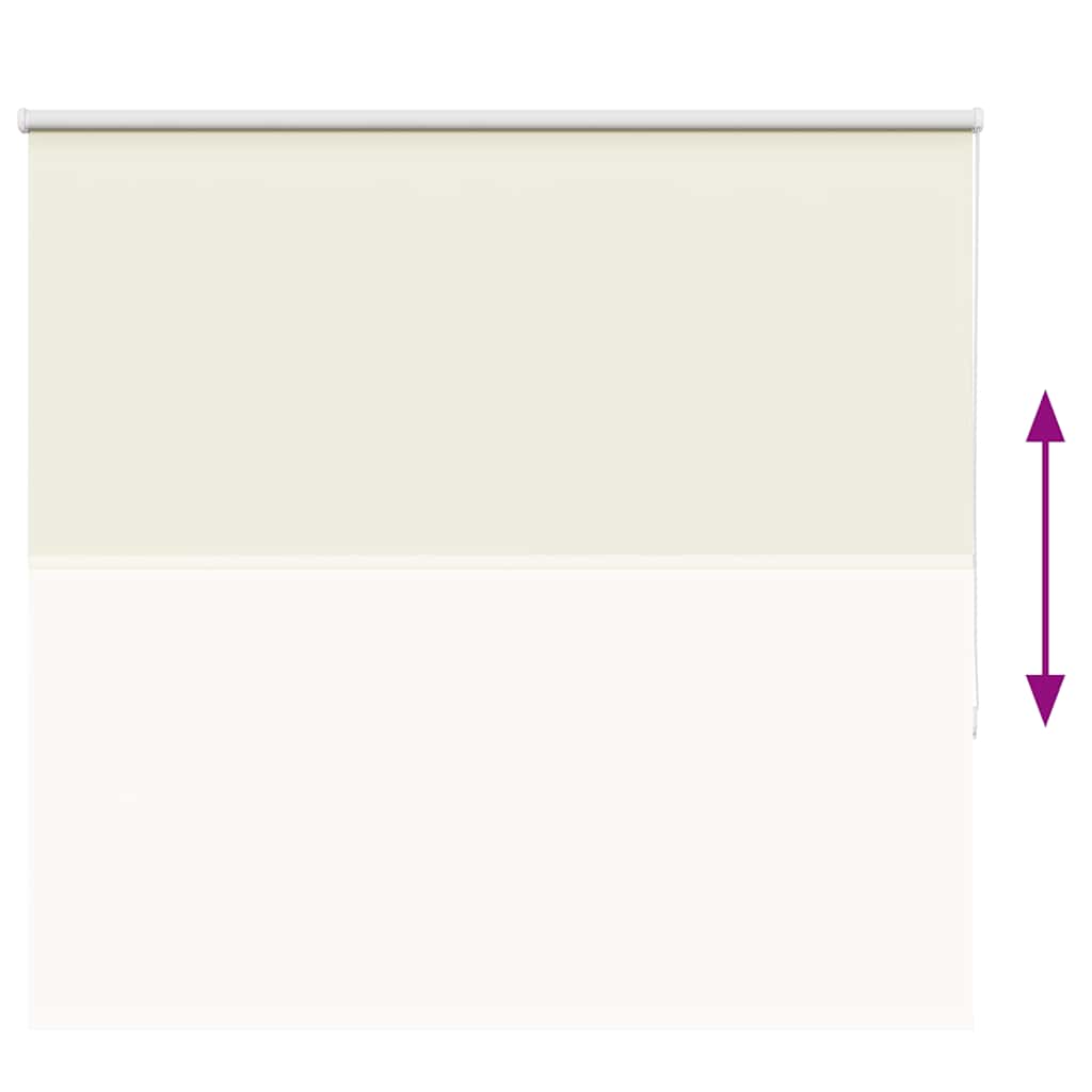 Roller Blind Blackout Off White 150x150 cm Fabric Width 146.6 cm Polyester