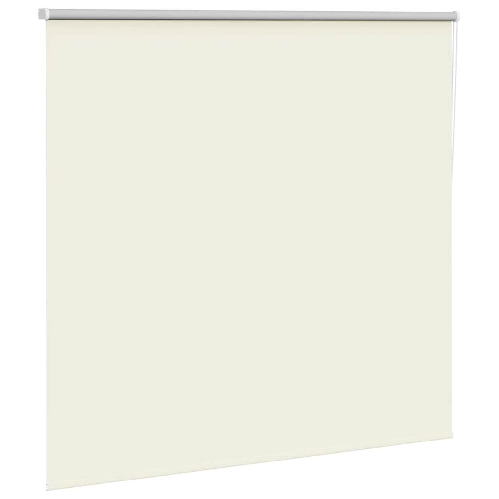 Roller Blind Blackout Off White 155x150 cm Fabric Width 151.6 cm Polyester