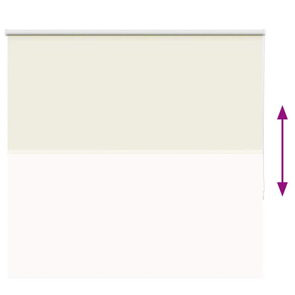 Roller Blind Blackout Off White 165x150 cm Fabric Width 161.6 cm Polyester