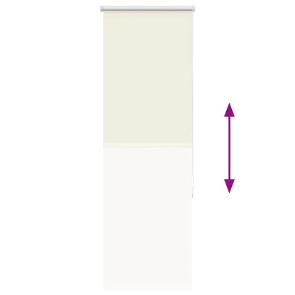 Roller Blind Blackout Off White 40x175 cm Fabric Width 35.7 cm Polyester