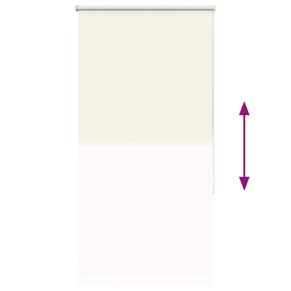 Roller Blind Blackout Off White 80x175 cm Fabric Width 75.7 cm Polyester
