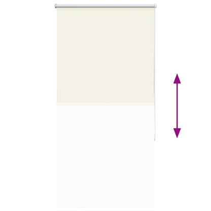 Roller Blind Blackout Off White 85x175 cm Fabric Width 80.7 cm Polyester