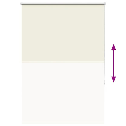 Roller Blind Blackout Off White 90x175 cm Fabric Width 85.7 cm Polyester