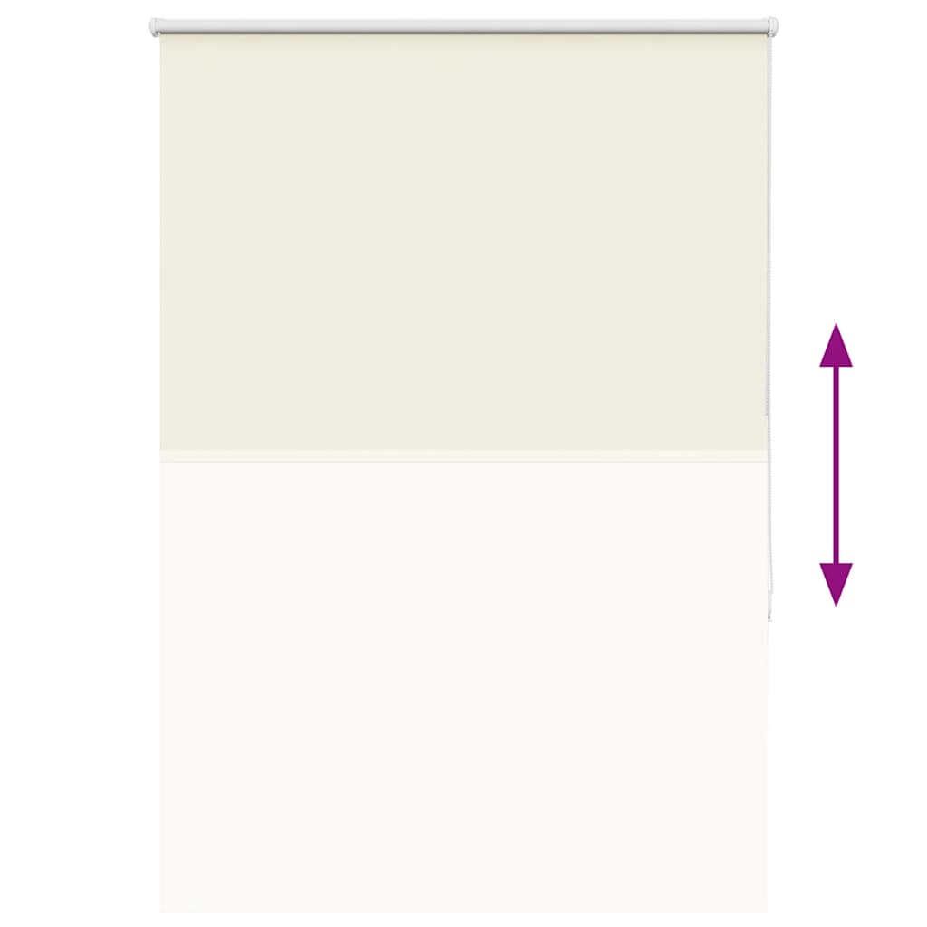 Roller Blind Blackout Off White 105x175 cm Fabric Width 100.7 cm Polyester