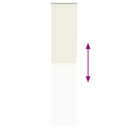 Roller Blind Blackout Off White 50x210 cm Fabric Width 45.7 cm Polyester
