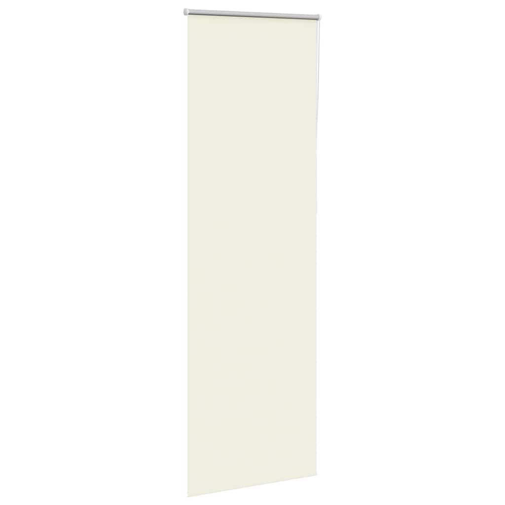 Roller Blind Blackout Off White 75x210 cm Fabric Width 70.7 cm Polyester