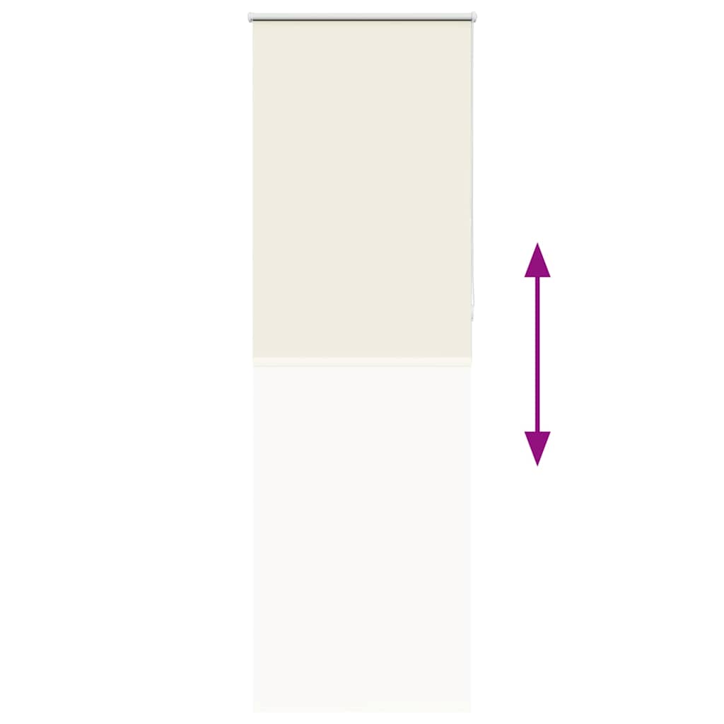 Roller Blind Blackout Off White 75x210 cm Fabric Width 70.7 cm Polyester