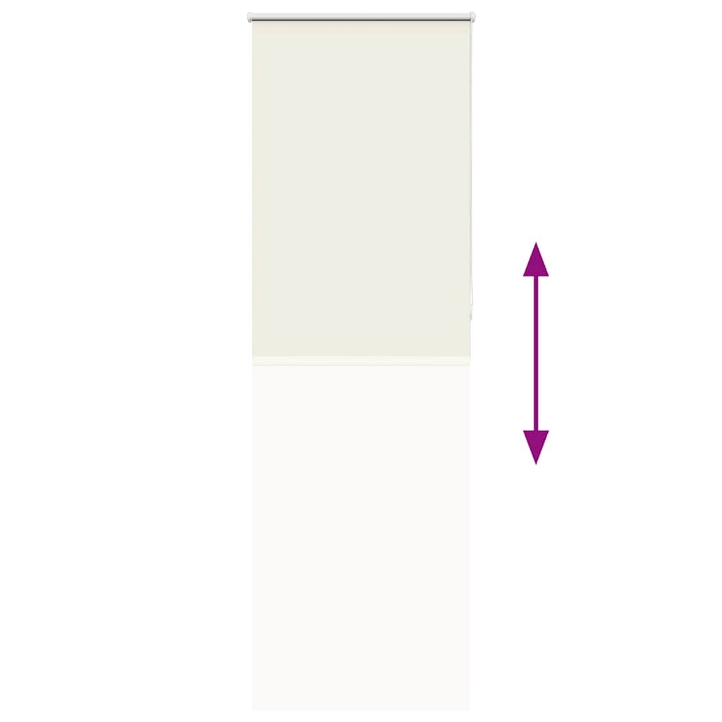 Roller Blind Blackout Off White 85x210 cm Fabric Width 80.7 cm Polyester