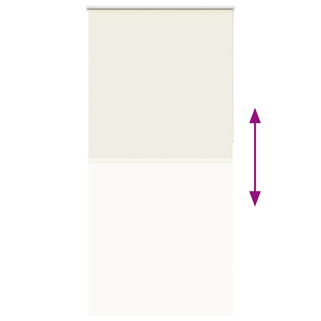 Roller Blind Blackout Off White 105x210 cm Fabric Width 100.7 cm Polyester