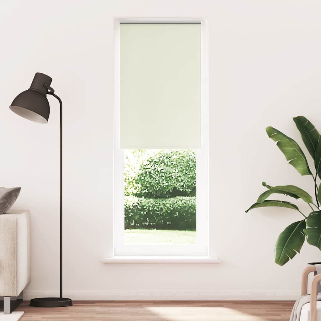 Roller Blind Blackout Off White 65x230 cm Fabric Width 60.7 cm