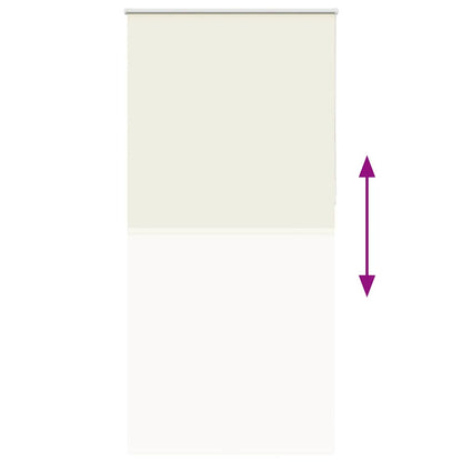 Roller Blind Blackout Off White 90x230 cm Fabric Width 85,7 cm Polyester