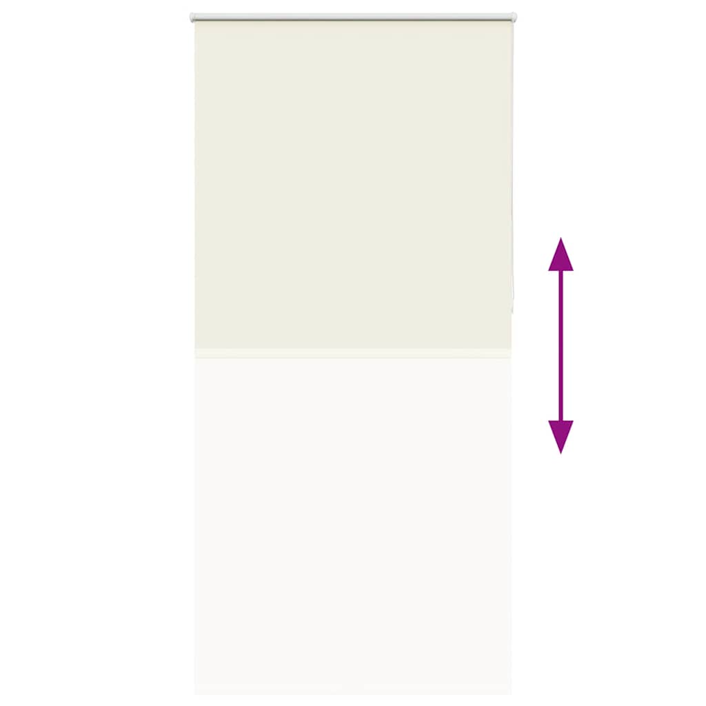 Roller Blind Blackout Off White 95x230 cm Fabric Width 90,7 cm Polyester