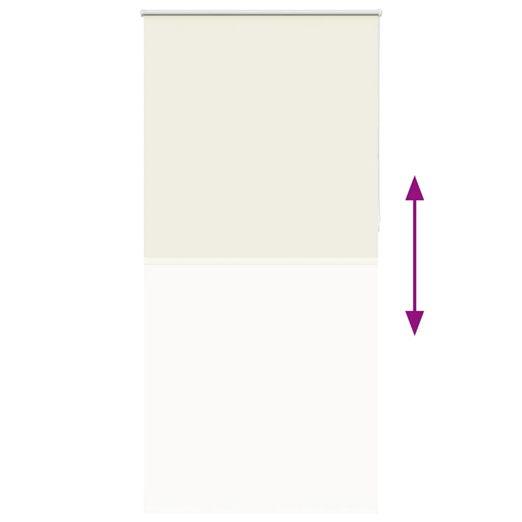 Roller Blind Blackout Off White 100x230 cm Fabric Width 95.7 cm