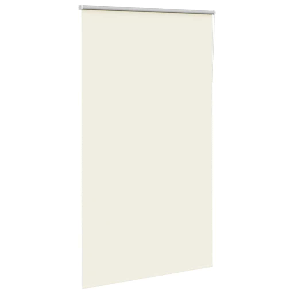 Roller Blind Blackout Off White 125x230 cm Fabric Width 121.6 cm Polyester