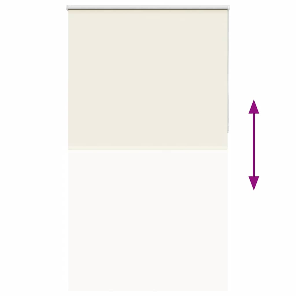 Roller Blind Blackout Off White 135x230 cm Fabric Width 131.6 cm Polyester
