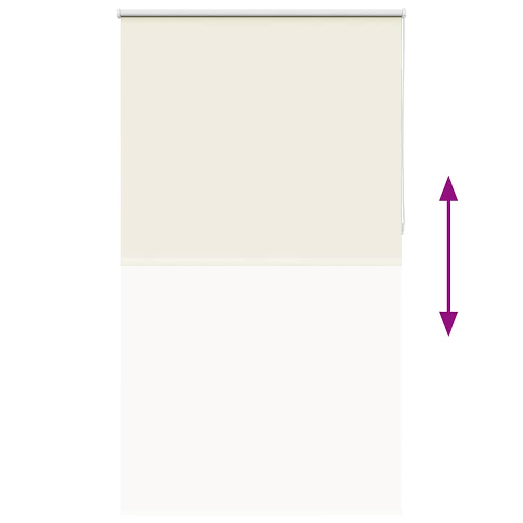 Roller Blind Blackout Off White 140x230 cm Fabric Width 136.6 cm Polyester
