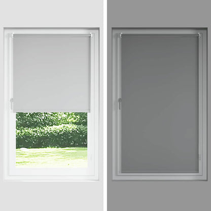 Roller Blind Blackout Off White 140x230 cm Fabric Width 136.6 cm Polyester