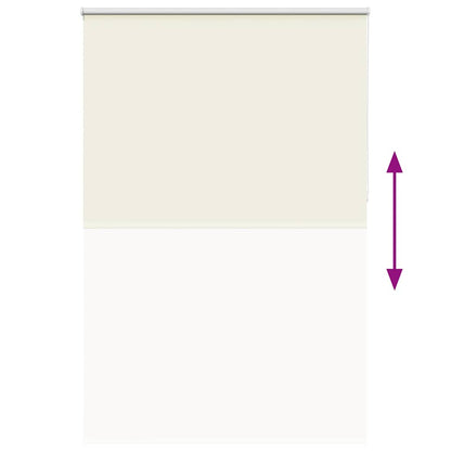 Roller Blind Blackout Off White 150x230 cm Fabric Width 146.6 cm Polyester