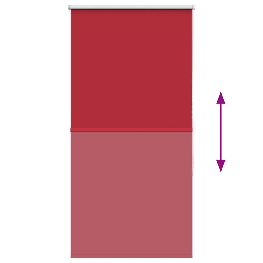 Roller Blind Blackout Red 65x130 cm Fabric Width 60.7 cm Polyester