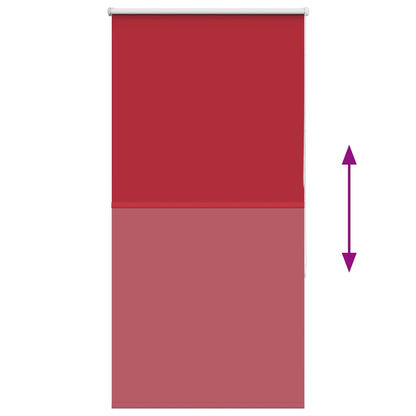 Roller Blind Blackout Red 65x130 cm Fabric Width 60.7 cm Polyester