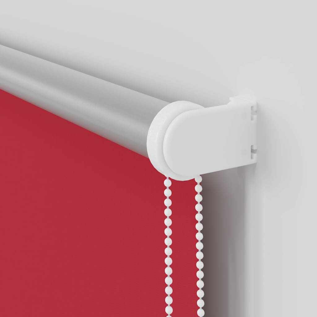 Roller Blind Blackout Red 145x130 cm Fabric Width 141.6 cm Polyester