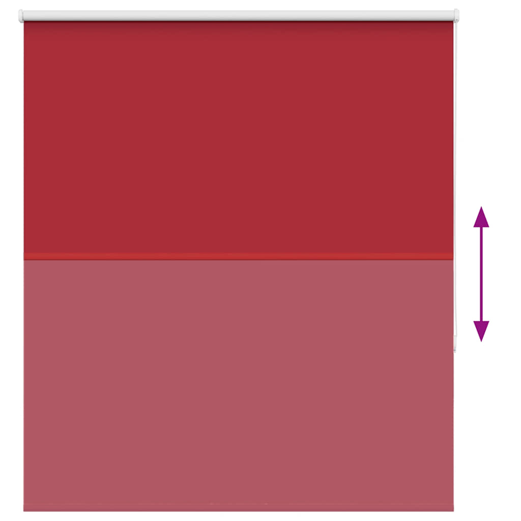 Roller Blind Blackout Red 140x150 cm Fabric Width 136.6 cm Polyester