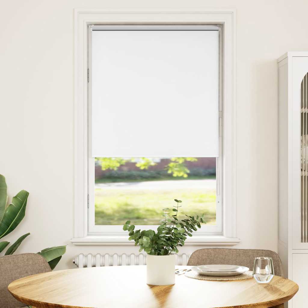 Roller Blind Blackout White 65x150 cm Fabric Width 60.7 cm