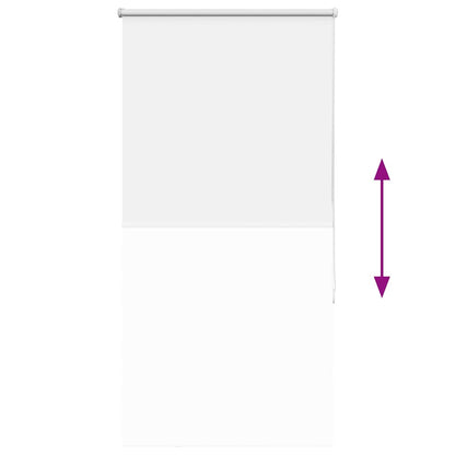 Roller Blind Blackout White 75x150 cm Fabric Width 70.7 cm Polyester