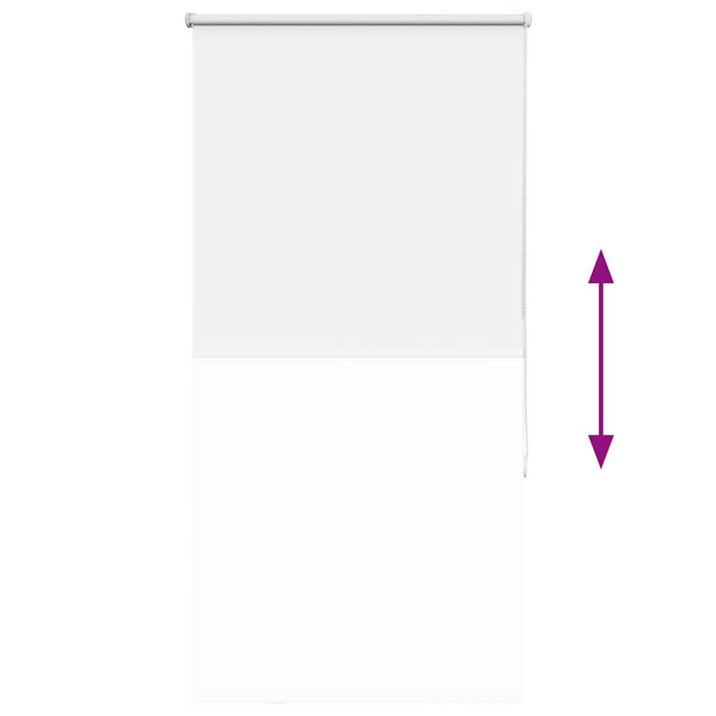 Roller Blind Blackout White 85x150 cm Fabric Width 80.7 cm Polyester