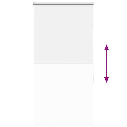 Roller Blind Blackout White 85x150 cm Fabric Width 80.7 cm Polyester