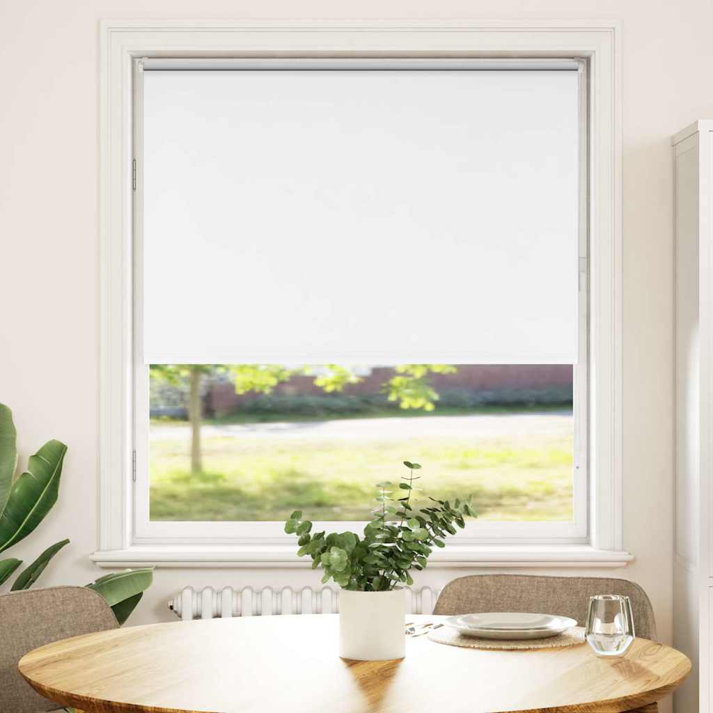 Roller Blind Blackout White 115x175 cm Fabric Width 110.7 cm Polyester