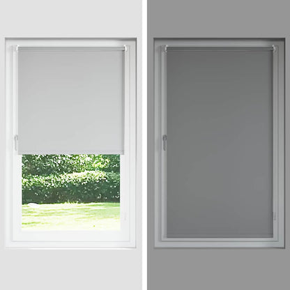 Roller Blind Blackout White 125x175 cm Fabric Width 121.6 cm Polyester