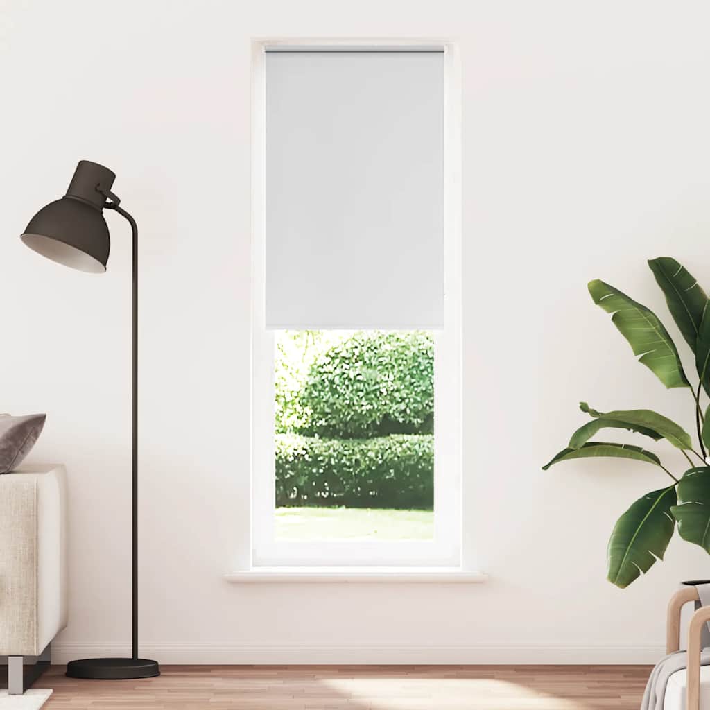 Roller Blind Blackout White 80x210 cm Fabric Width 75.7 cm Polyester