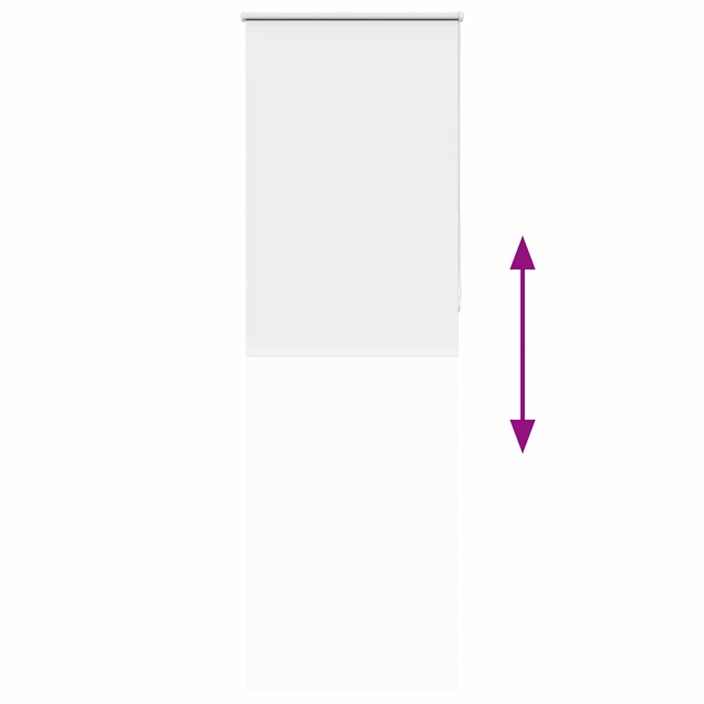 Roller Blind Blackout White 80x210 cm Fabric Width 75.7 cm Polyester