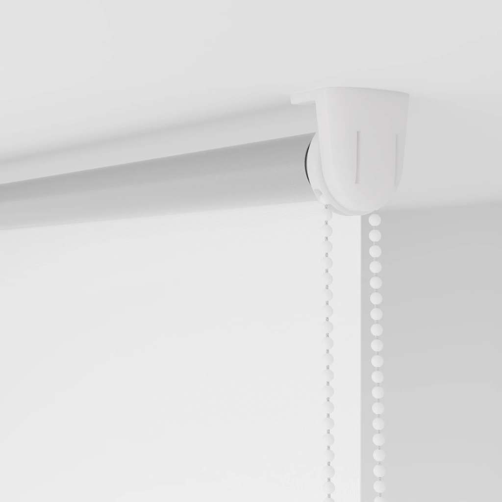 Roller Blind Blackout White 100x210 cm Fabric Width 95.7 cm