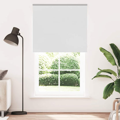 Roller Blind Blackout White 120x210 cm Fabric Width 116.6 cm Polyester