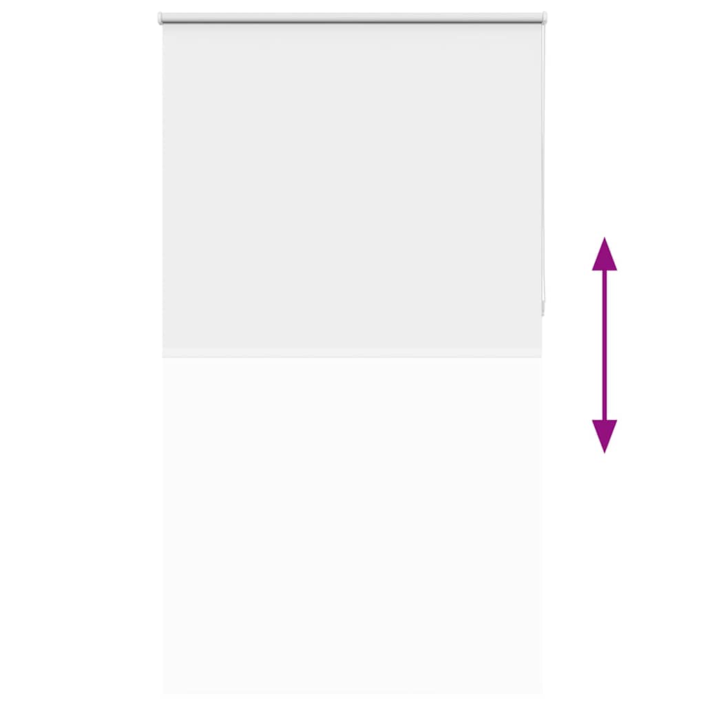 Roller Blind Blackout White 120x210 cm Fabric Width 116.6 cm Polyester