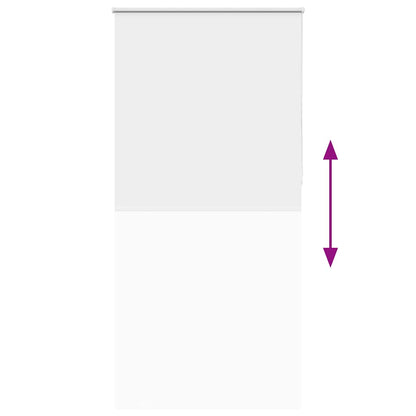 Roller Blind Blackout White 105x230 cm Fabric Width 100.7 cm
