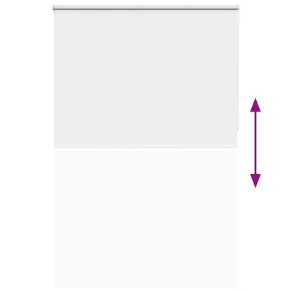 Roller Blind Blackout White 150x230 cm Fabric Width 146.6 cm Polyester