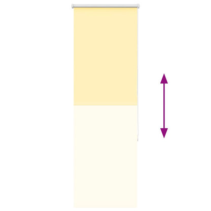 Roller Blind Blackout Yellow 40x130 cm Fabric Width 35.7 cm Polyester