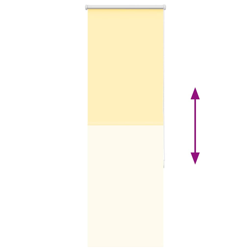 Roller Blind Blackout Yellow 45x130 cm Fabric Width 40.7 cm Polyester
