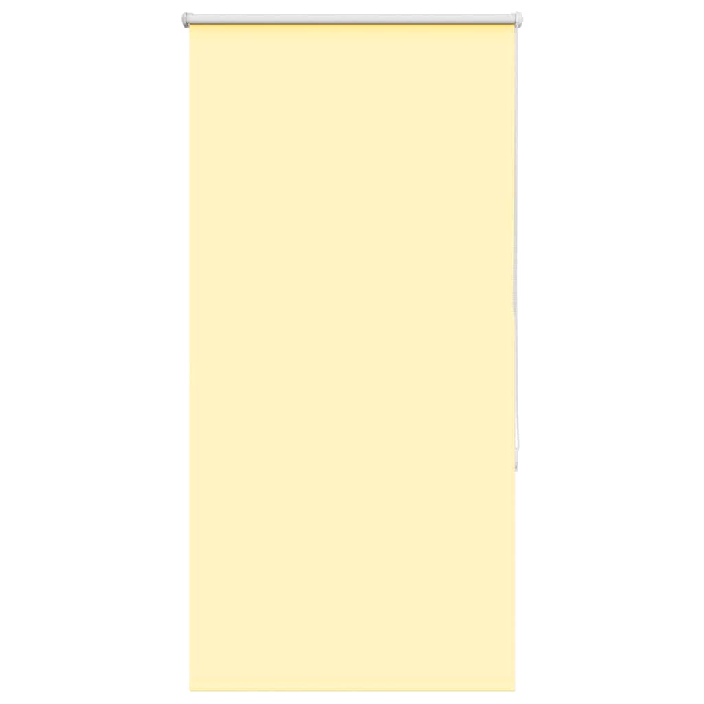Roller Blind Blackout Yellow 75x130 cm Fabric Width 70.7 cm Polyester